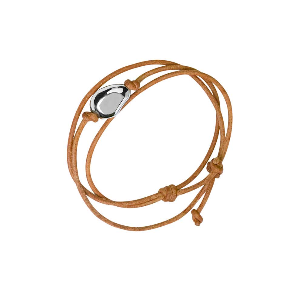 Platinum Pebble Bracelet