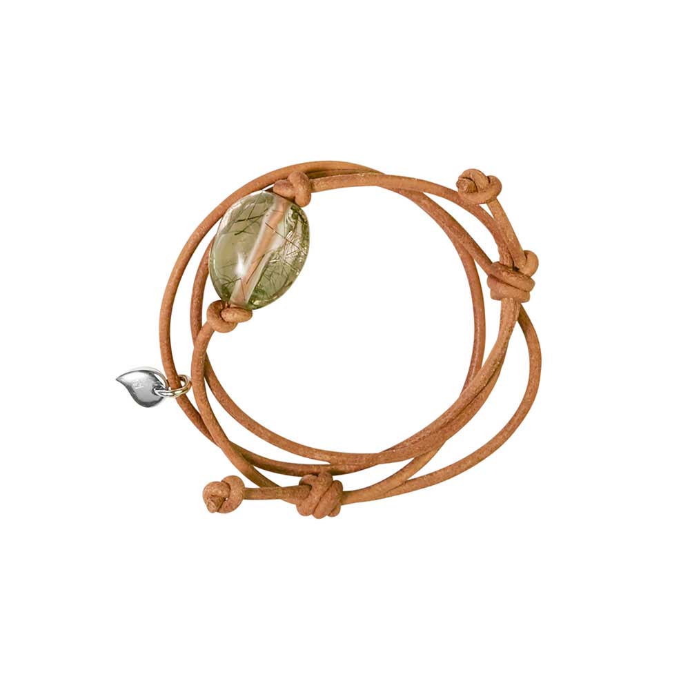 Rutilated Quartz Pebble Bracelet
