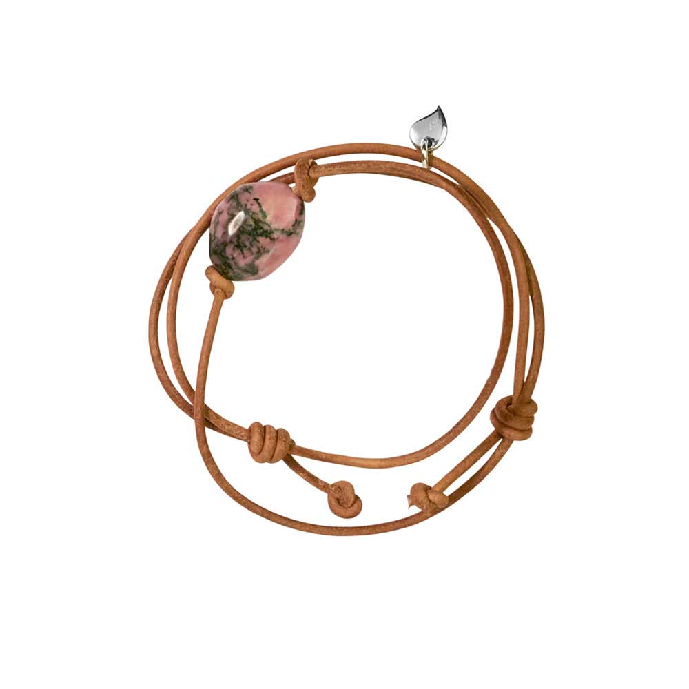Rhodonite Pebble Bracelet