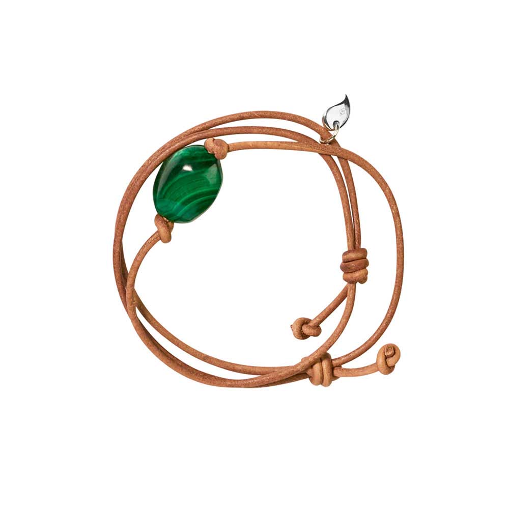 Malachite Pebble Bracelet