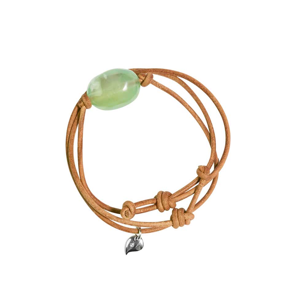 Prehnite Pebble Bracelet