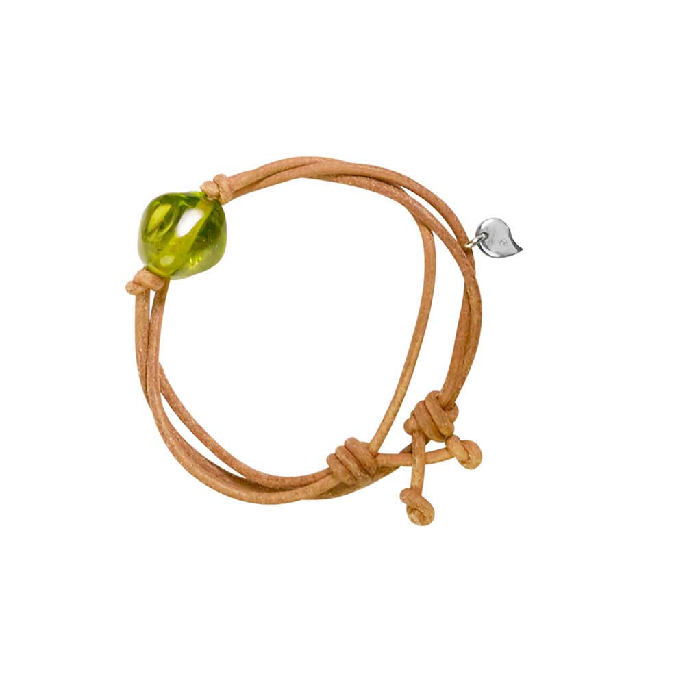 Peridot Pebble Bracelet